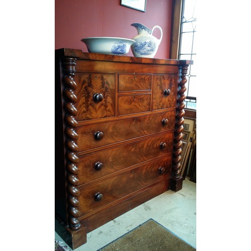 Chests Dressers Cabinets Victorian Figured Mahogany Scottish